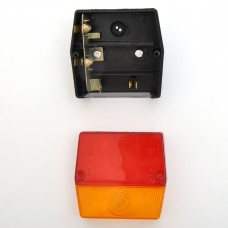 Задній ліхтар квадратний 12/24V ( 90*90*47мм) - ПФ-30 "Україна"квадратний малий (Причепа)