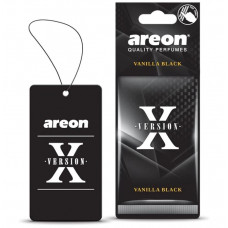 Освіжувач сухий лист - "Areon" - X-version - Vanilla Black (Чорна ваніль) (10шт/уп)