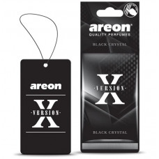Освіжувач сухий лист - "Areon" - X-version - Black Crystal (Чорний кристал) (10шт/уп)