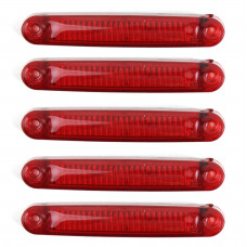 Габарит - червоний - 100х15мм - 12/24V Led 6 діодів - Галаксі "MRТ-24" К-055 (5шт)