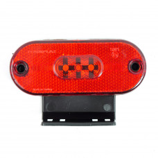 Габарит - червоний - 110х40мм - 12/24V Led 3 діода - "FR-181" - К-472 (2шт)