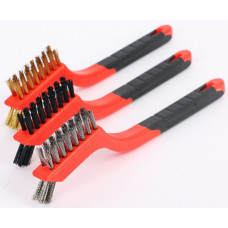 Набір щіток для чищення 180 мм (сталева, латунна, нейлонова) 3 штуки (20-0051-3)