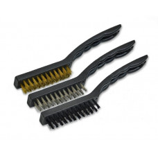 Набір щіток для чищення 170 мм (сталева, латунна, нейлонова) 3 штуки (20-0051-4)