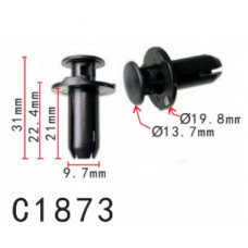 Фіксатор C1873 натискна/розпірна HONDA, ACURA (90501-SDR-003, 90501SDR003, 11407) ( уп. 100 шт.)