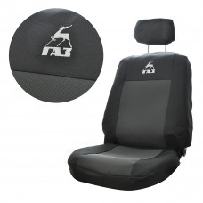 Чохли мод.Газель (2+1) Чорно-сірі "АвтоСвіт"( 3- підголовника/ задня спинка закрита)