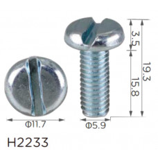 Гвинт H2233 універсальний M6 (19129) ( уп. 100 шт.)