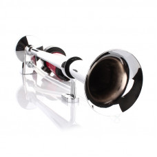 Сигнал повітряний 12v 1 дудка 450мм хром/червоний. компресс. "Elegant" 100790 (15шт/ящ)