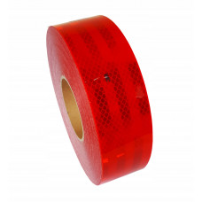 Стрічка світло-відбивна - червона - 5х50м - (соти-смуга) "3М" (1бхт/50м) в коробці