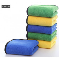 Рушник для сушіння авто 30х40 (600g/m2) -Двостороння-Мікс "JYM"
