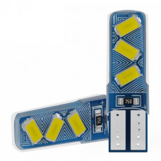 Світлодіод 12V Т10 Білий SMD 6 (5730) 360° 3W 360Lm (силіконова) №12
