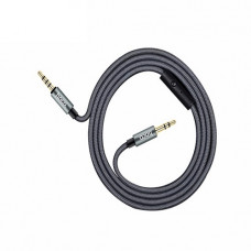 Аудіо кабель 3,5мм AUX 1m HOCO UPA04 Noble sound+мікрофон