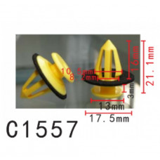 Кліпси C1557 обшивка дверей VW, AUDI, SEAT, SKODA, NISSAN, LAND ROVER, FORD, CITROEN, TOYOTA( уп.100