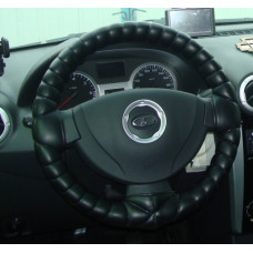 Чохол на кермо б/к шкір.зам. "L" паралон D=39,5/E=12см/A=124см BK