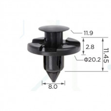 Фіксатор C0088 натискний/розпірний (OEM MR328954, 91545SE000,01553-09321,0155309321,11395) ( уп.100