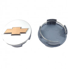 Ковпачки на титани "Chevrolet" (60/54мм) сірий (3003В)