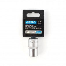 Головка 1/2" 14мм (6гран) "APRO" (252714) (24шт/уп)