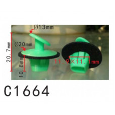 Кліпси C1664 молдингу / багажник /освітлення /дверей TOYOTA, LEXUS (8149650010, 81496-50010) (уп.100