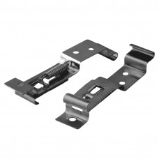 Рамка номера (2шт) нержавіюча сталь - безрамкова невидима швидкознімна,Чорна