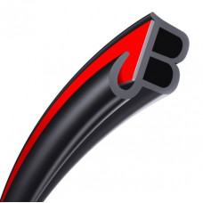 Ущільнювач В-type 10*8мм EPDM 5м (на кромку) поліуретан