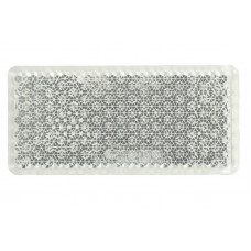 Катафот прямокутний Білий 10*4,8*0,8см на скотчі L "Stark"