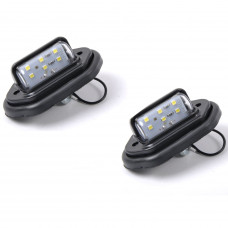 Підсвічування номера 12/24V діодне 6 LED Чорна "Ledside Lamp" 44x76x32мм (2шт./уп)