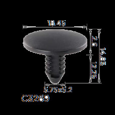 Кліпси C3269 обшивки салону,даху,капоту BMW,CITROEN,PEUGEOT(52208133466, 52-20-8-133-466) (уп.100 шт