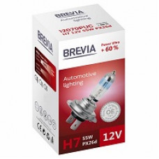 Лампа 12V H7 55W + 60% Power Ultra "Brevia" (1шт) (12070PUC) (10шт/уп)