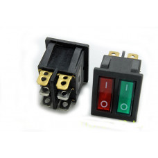 Клавіша №146 червоно-зелена велика квардрат.подвійна 12V