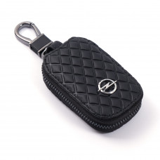 Чохол для ключів з карабіном Opel (Екошкіра) Ромб