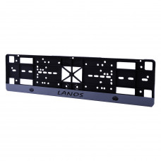 Рамка номера LANOS "книжка" із сірою смугою