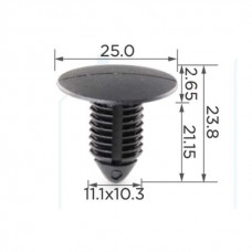 Кліпси C0002 обшивки салону (ОЕМ 1619321, 10068, 10071, 10069) (уп.100шт)
