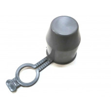 Ковпачок фаркопа сірий з фіксатором (гума)