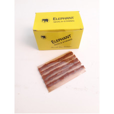 Шнурки для безкамерки для всього гум.рем. коричневі (1уп-10пл. х 5шт) 100мм*5 15-998