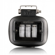 Фара-LED Квадрат 45W (15W*3) 10-30V 120*100*60mm (Ближн/Дальн)жовтий,білийRESTALING перевернута 9966