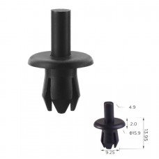 Кліпси C1150 розпірні VW, AUDI, PEUGEOT, CITROEN, OPEL, MERCEDES, VOLVO, SAAB, DAEWOO 697334 (100шт)