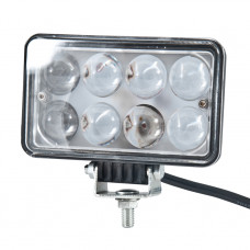 Фара-LED Прямокутник 24W 150*90*65mm (3W*8) 10-30V Дальнє/Spot 1600Lm "Brevia" 10631QLX1