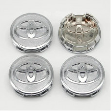 Ковпачки на титани "Toyota" (57/53мм) Сріблясті (2886) 42603-02220, 42603-52110