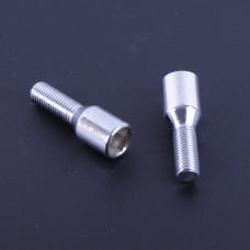 Болт колісний 12х1,5х28 (хром конус внутр.шестиграннік) (10шт пакет) "Walline" F 296