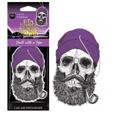 Освіжувач сухий лист - "Aroma" - Dia De Los Muertos - Skull with a pipe 10381