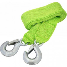 Трос буксирувальний 3,0т 4,0м 47мм/гаки/зелений/блістер "ELEGANT" 101 815 (30шт/ящ)