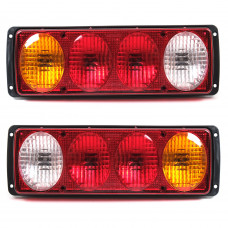 Задній ліхтар Прямокутний 12/24V (310*100*70мм) овал YP-111 (ISS1020) з ПРОВОДОМ (2шт/уп)