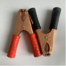 Затискачі для клеми АКБ (крокодили) (+/-)100А (д.100мм/ш.15мм/т.0,45мм)