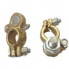 Клеми акумуляторні вантажні латунь 2шт "Україна" під болт 10 (вага 200 гр)