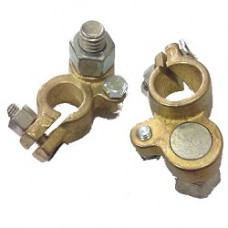 Клеми акумуляторні вантажні латунь 2шт "Україна" під болт 12 (вага 250 гр)