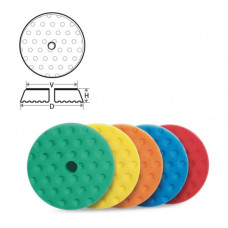 Полірувальний круг на липучці D170/D150/H26мм Червоний "Adept Elit"