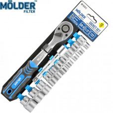 Набір інструментів 12од. 1/4" "Molder" (МТ64812) (5шт/ящ)