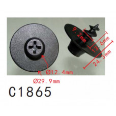 Кліпси C1865 килимків/обшивки салону VW, AUDI, SEAT, SKODA (уп.100шт)