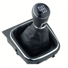 Ручка КПП з чохлом Volkswagen Golf/Jetta MK 5/6 (6 швидкостей) 1K0711113CG/FXVW-08/6 №16 Restailing