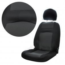 Чохли ВАЗ 2108-15 чорні ( Сіра середина) + Нива Тайга (Matiz, QQ) "Автосвіт"- Копер