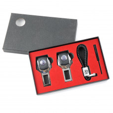 Подарунковий набір VOLKSWAGEN 2в1 (фіксатор ременів, плетений брелок) №2